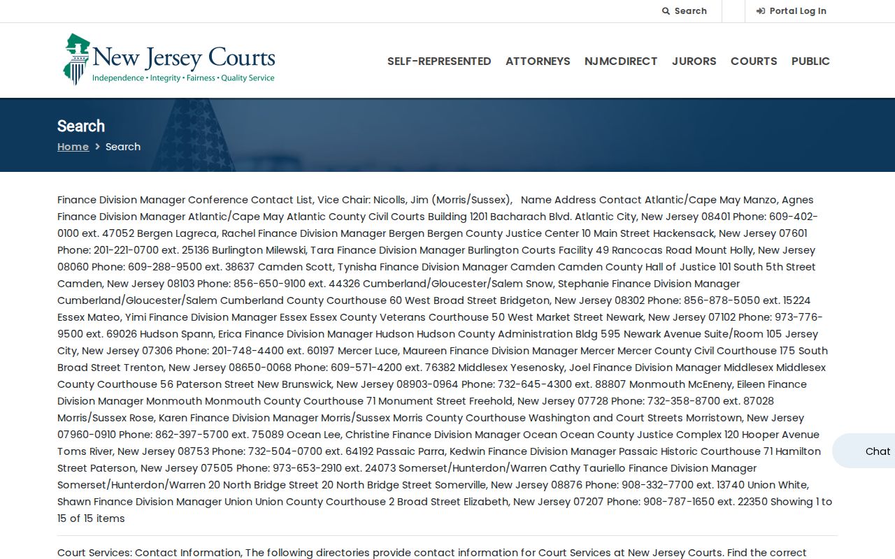 Pemberton Township residents directory New Jersey Courts Find a Case search